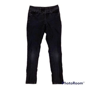 Jordache Black Denim Jegging M (7-8)